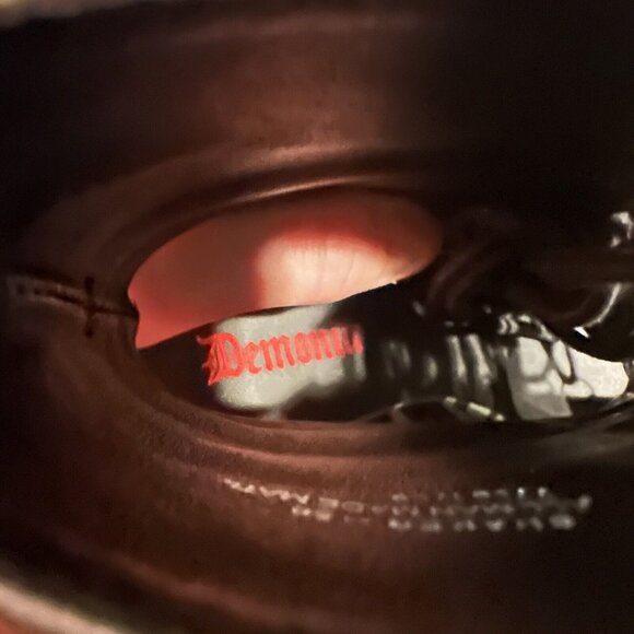 Demonia Boots Womens Size 8 Platform SHAKER-56 Goth Punk Iridescent 5" - Picture 8 of 11